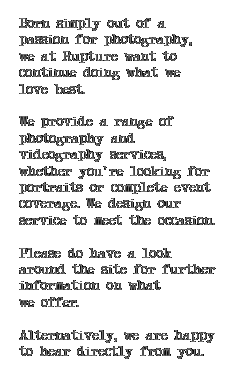 About Rupture Photography
